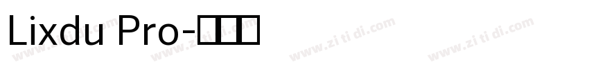 Lixdu Pro字体转换